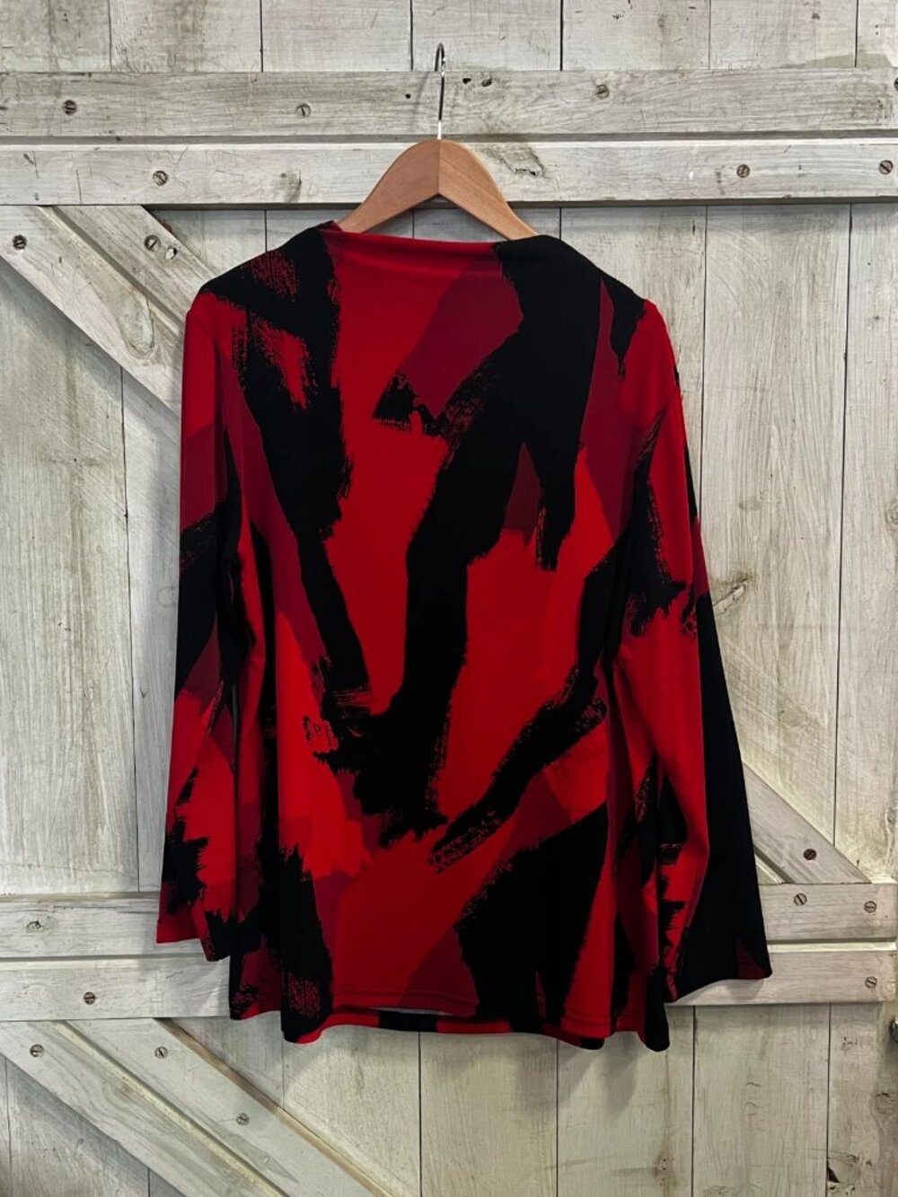 Joseph Ribkoff Abstract Print Mock Neck Top Size 16 NWT - Picture 4 of 6